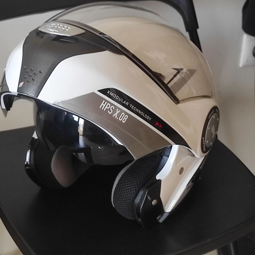 Givi Modular HPS X.08 Flip Up Motorcycle Helmet like new, white