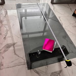 Glass coffee table like new