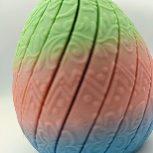 3D Printed Articulated Easter Egg Fidget New Rainbow PLA