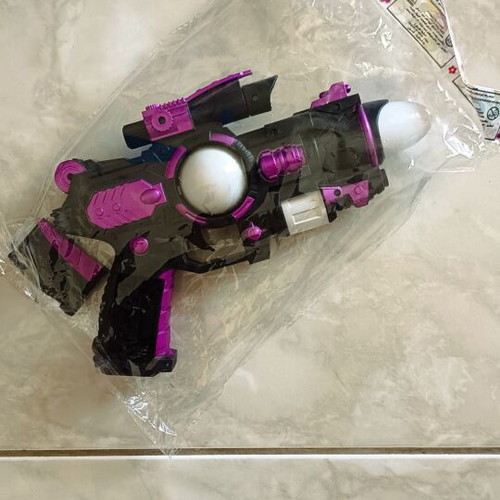 Space toy gun with lights and sounds, new
