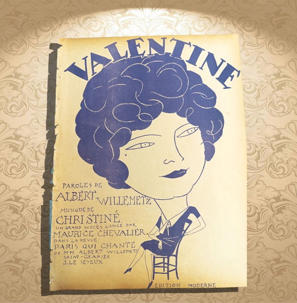 Valentine. Μουσική: R. Christine. Στίχοι: Albert Willemetz (Ελληνική έκδοση Moderne: δεκ 1920) πιάνο
