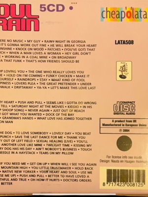 Soul Train 5 CD μεταχειρισμένο, R&B / Soul
