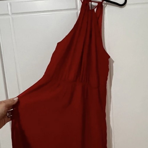 Red Zara dress like new, ancient Greek style, airy summer