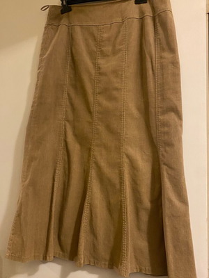 Φούστα κοτλέ Madeleine μεταχειρισμένη καφέ, μέγεθος XL