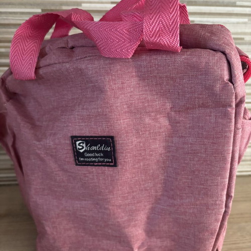 Shaldin Minnie Mouse insulated lunch bag used, pink