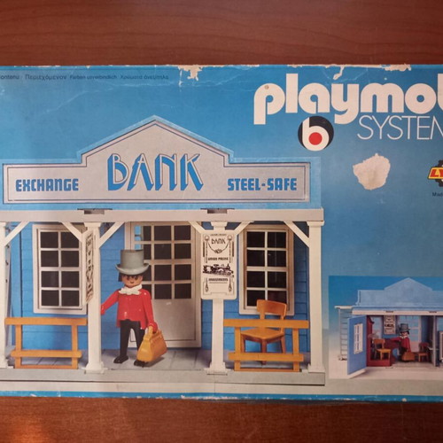 Playmobil 3422 Lyra bank set used with box