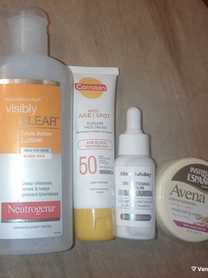 4 pack! : Face lotion + Brightening serum + Suncare + Hand&body cream
