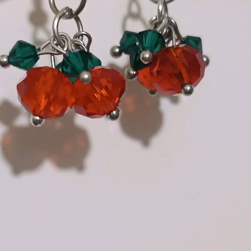 Handmade mistletoe earrings new