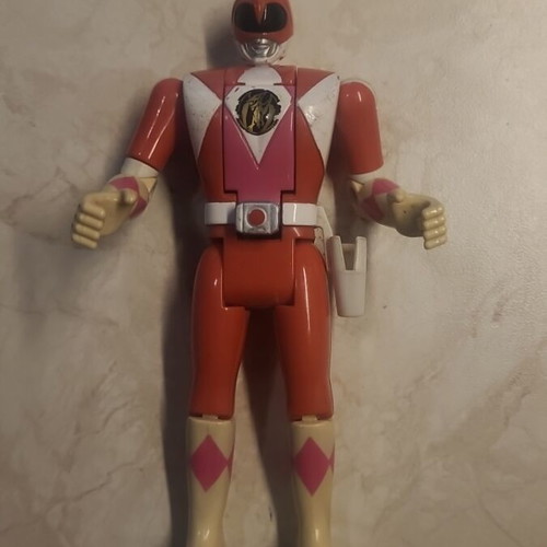 Pink Power Ranger Fliphead figure Bandai 1993 like new