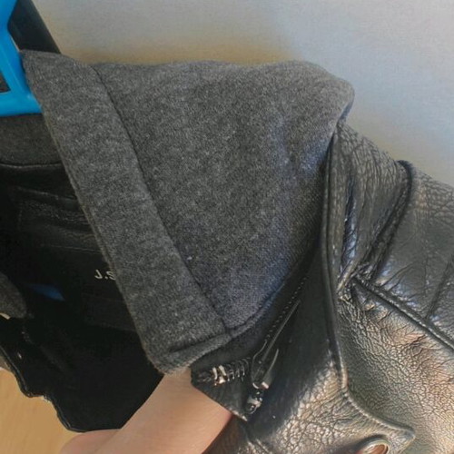 Jacket size L with detachable hood new, black