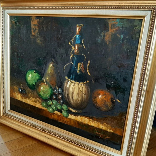 Still-life painting like new with artist signature