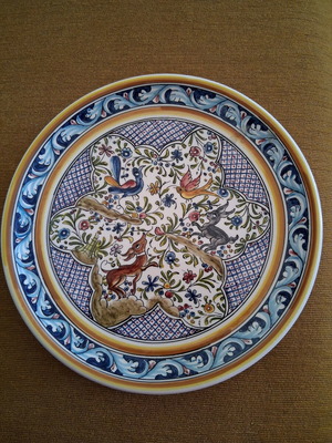 Decorative plate Fernando Carvalcho handmade new