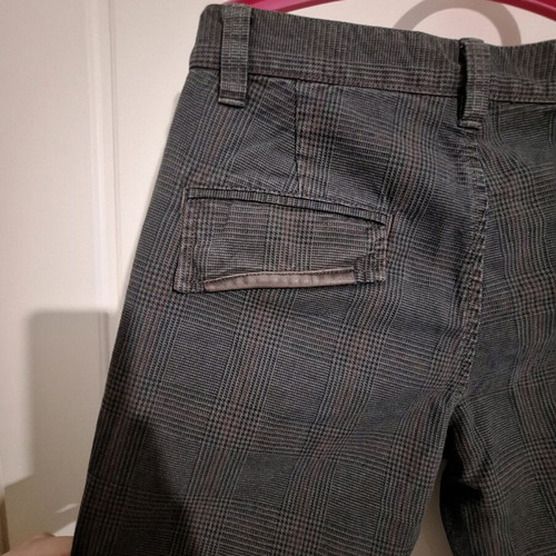 Cosi Jeans men's checkered jeans like new, gray brown