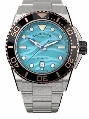 Armand Nicolet A480PSN-TF-MA4482A men's automatic watch, blue dial