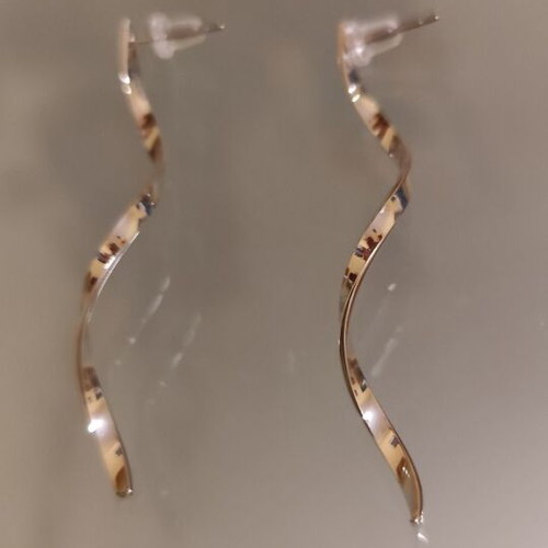 Silver Earrings made of Stainless Steel new