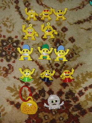 Kinder emoji collectibles used set