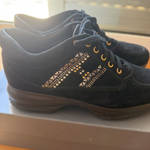 Hogan Interactive H sneakers with strass, size 40, black