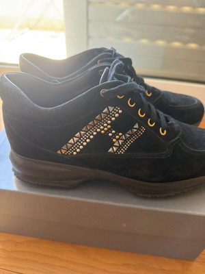 Hogan Interactive H sneakers with strass, size 40, black
