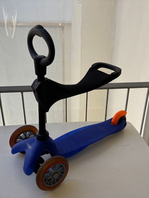 Micro Mini 3in1 children's scooter with 3 wheels, blue
