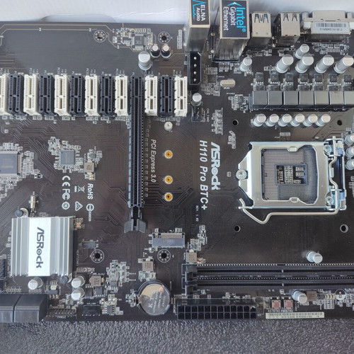 ASRock H110 Pro BTC+ Mining Motherboard new