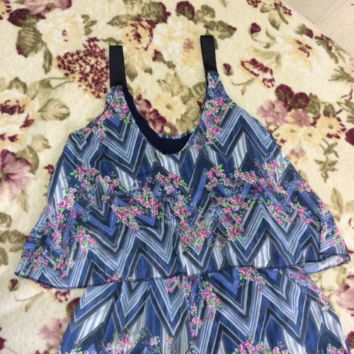 Women's one-piece jumpsuit used, size S/M, multicolor