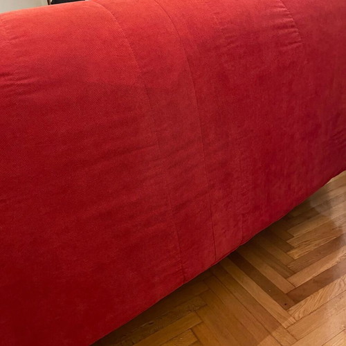 Red sofa bed 160x100x90 cm