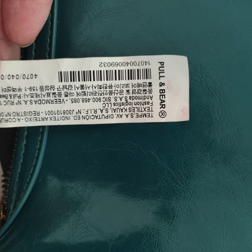Green Handbag Pull and Bear like new