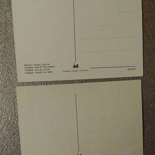 Thasos postcards like new, set of 2