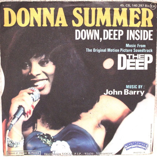 Donna Summer Down, Deep Inside 7" vinyl single used, pop