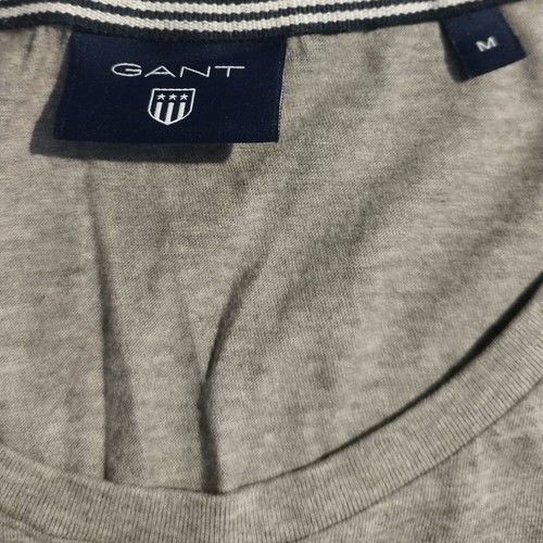 Gant thin long-sleeve shirt, medium, grey and blue