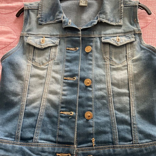 Girls denim wastcoat Zara like new, blue, age 9-10