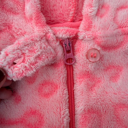 Girls' pink one-piece 5-6 years like new with fuzzy lining