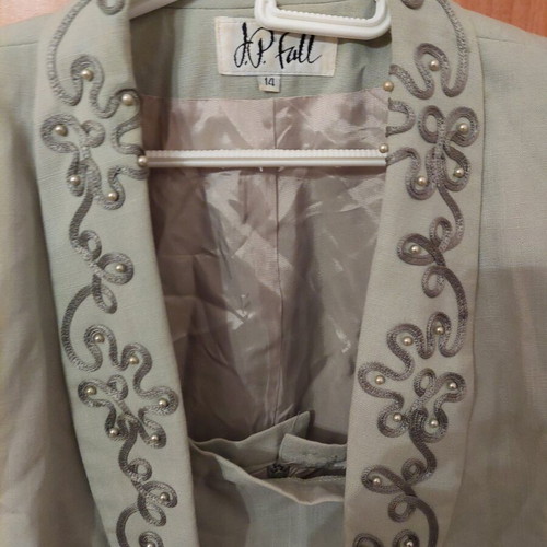 Women suit with skirt J.P. FALL used, size Large