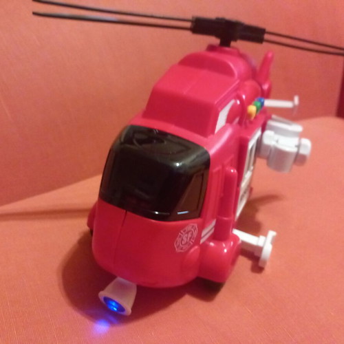 Fire Rescue Helicopter toy used with lights and sounds