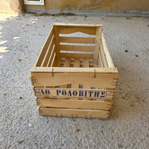 Wooden Fruit Crate new, chestnut wood