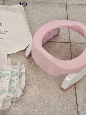 Potette Plus travel potty pink like new