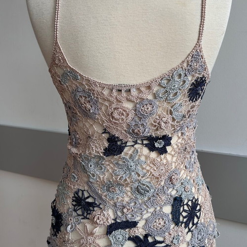 Oltre knitted top like new, size S/M, pastel floral design
