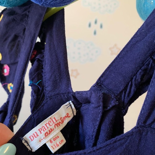 Dpam dress for girl 6 years (116cm) dark blue flawless