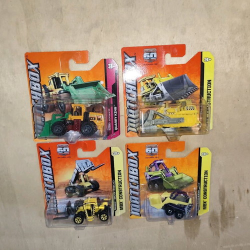 Set of 4 new sealed Matchbox construction vehicles