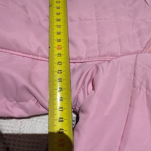 Nike girls' pink puffer jacket, size S, age 11-13
