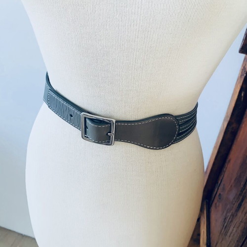 Paul & Joe Sister waist belt new, grey-olive color, size 80