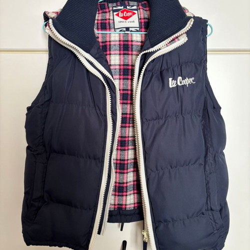Lee Cooper sleeveless spring jacket like new, unisex, blue multicolor