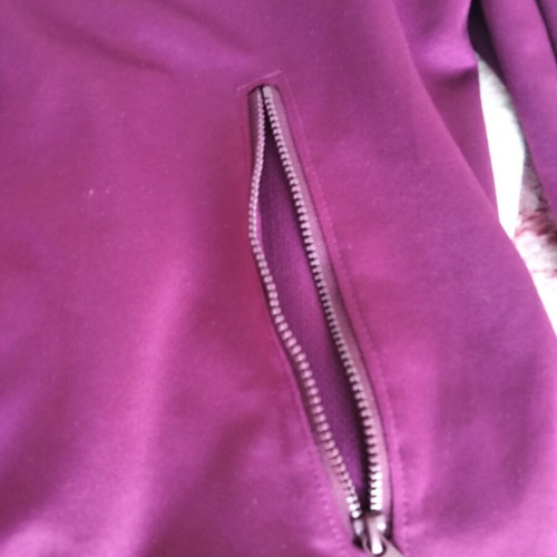 H&M Move sports jacket used, size Medium, purple with shiny texture