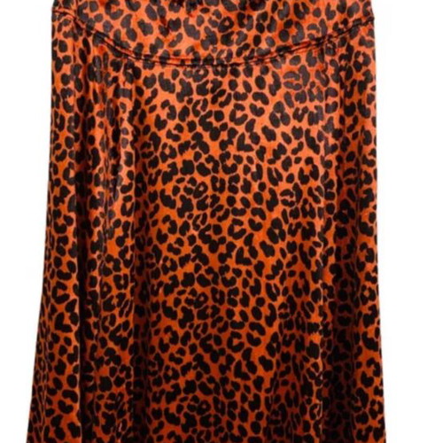 Marc Jacobs Velvet Leopard Print Midi Skirt Medium Like New
