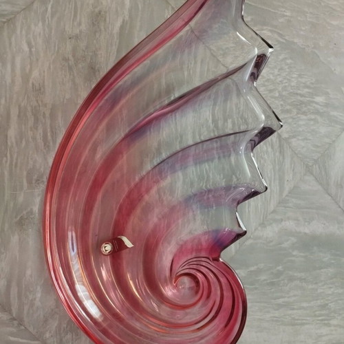 Walther Glas πιατέλα centerpiece κοχύλι 48cm καινούργιο, made in Germany