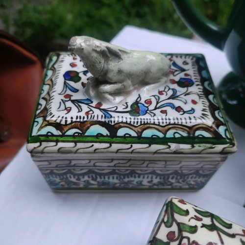 Ceramic vases used from Isnik, Kütahya and Çanakkale, set of 3