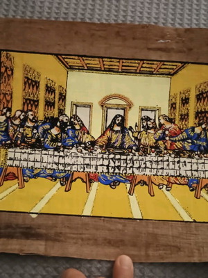 Reproduction of The Last Supper Leonardo da Vinci on new papyrus