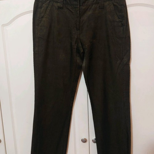 Women's corduroy fabric suit set, like new, dark olive color