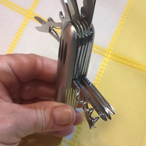 Multi-Tool Pocket Knife like new, stainless steel with 11 tools