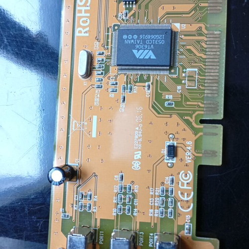 Firewire expansion card PCI VIA VT6306 like new, 3+1 ports